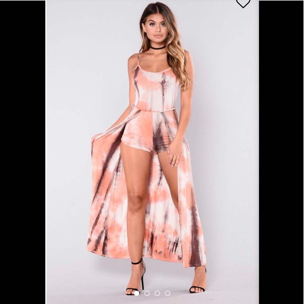 Debbie Tie Dye Dress - Orange